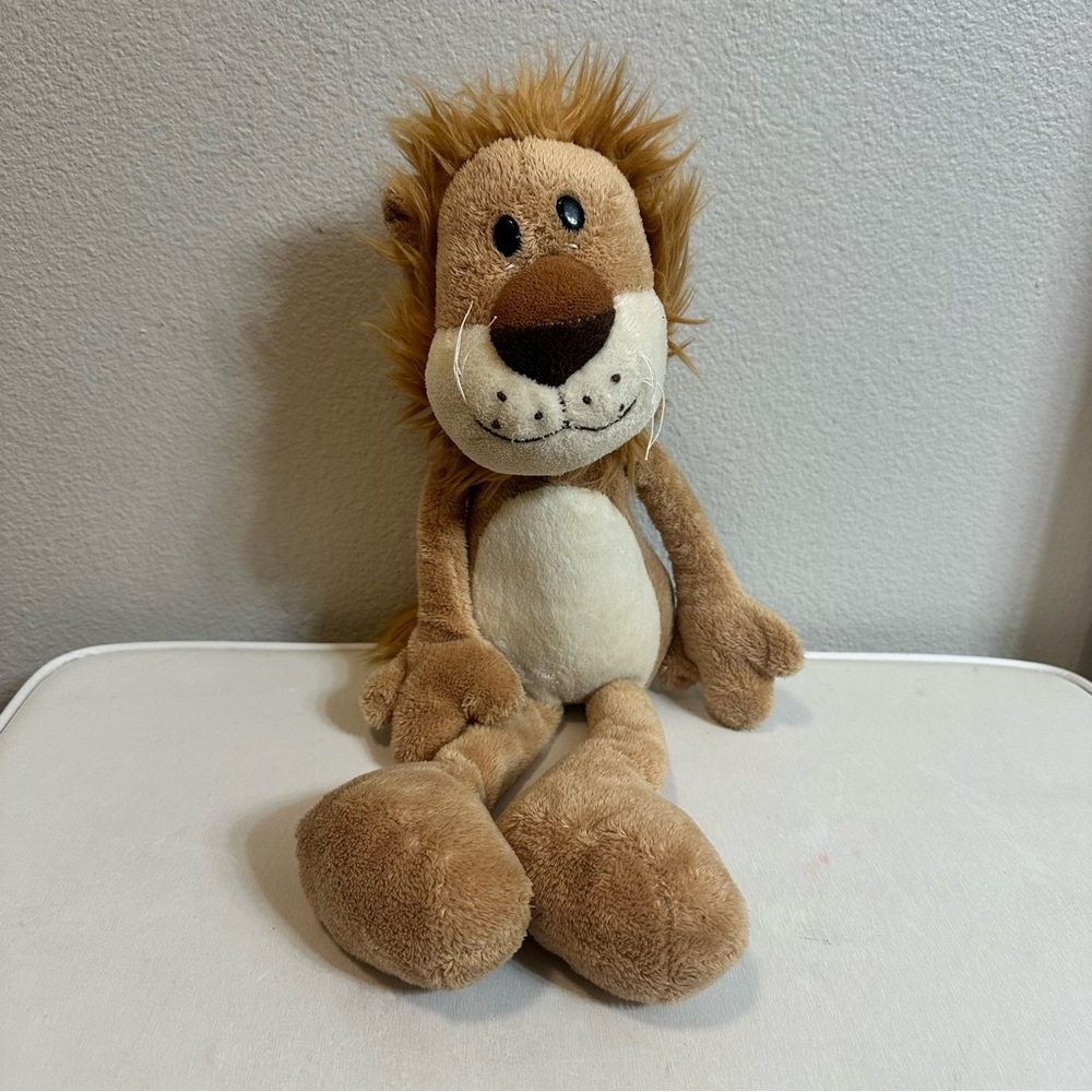 Brown Stuffed Lion with Floppy Paws